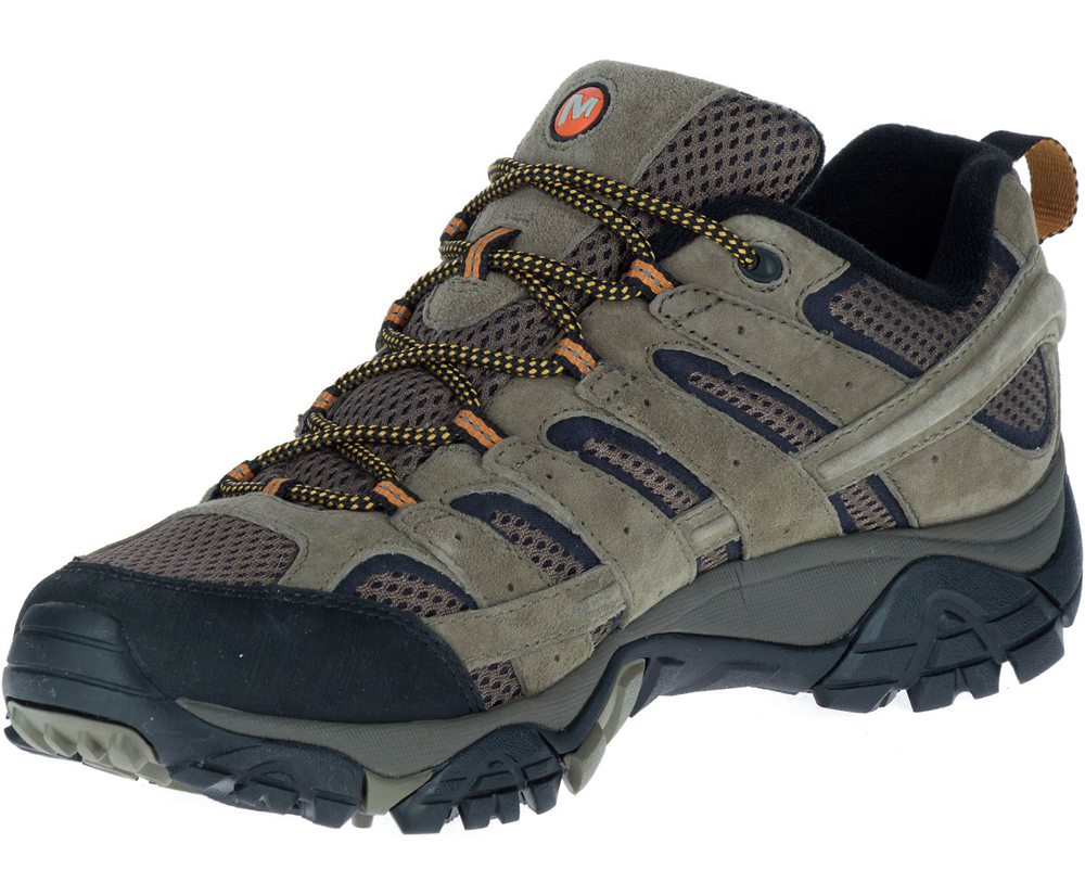 Buty Trekkingowe Merrell Męskie Oliwkowe - Moab 2 Ventilator - 429713-YFW